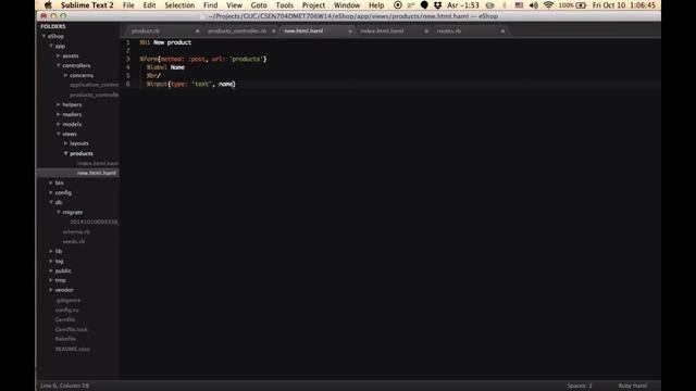 Ruby on Rails — eShop (Part 1) смотреть онлайн