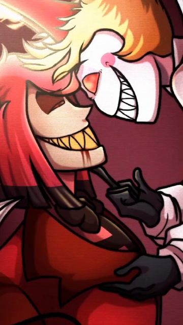 #hazbinhotel #fanart #art #cartoon #demon #alastor #lucifermorningstar #dibujo #draw #drawing #hate