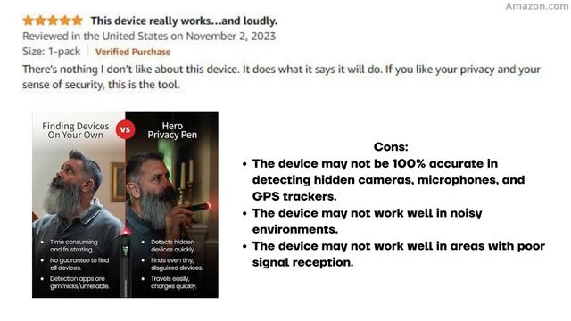 Hero Privacy Pen Review: Hidden Camera Detector, GPS Tracker Detector, Portable RF Signal Finder смотреть онлайн