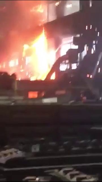 Пожар на заводе в Чусовом