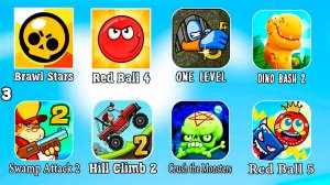 Красный Шарик Бравл Старс HCR 2 Побег из Тюрьмы Дино Беш 2 Свамп Атак 2 Краш зе Монстерс Ред Бол