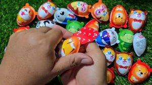 Распаковка сюрпризов-яиц I Lot's Of Surprise Видео о яйцах и Kinder Joy Fun | ASMR