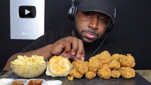 ASMR KFC HOT WINGS AND MAC N CHEESE. MUKBANG (NO TALKING). TCASMR