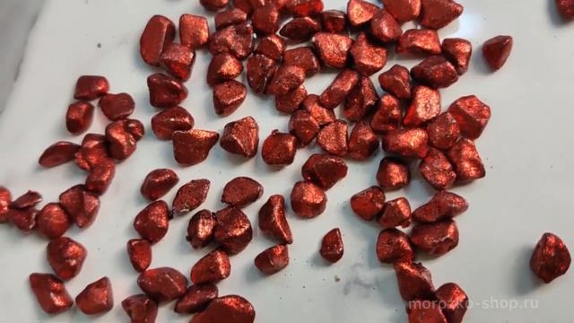 Декоративный стеклянный наполнитель ГРОСЕЛЬ, красный, 550 мл  1087783