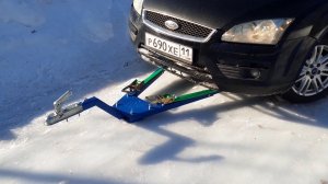 Испытание жесткой сцепки для легкового авто!