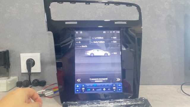 Магнитола в стиле Tesla (Тесла) для Volkswagen Golf 7 (2012-2020) смотреть онлайн