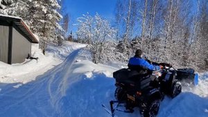 Linhai 500 Promax Lumitöitä talvella.
