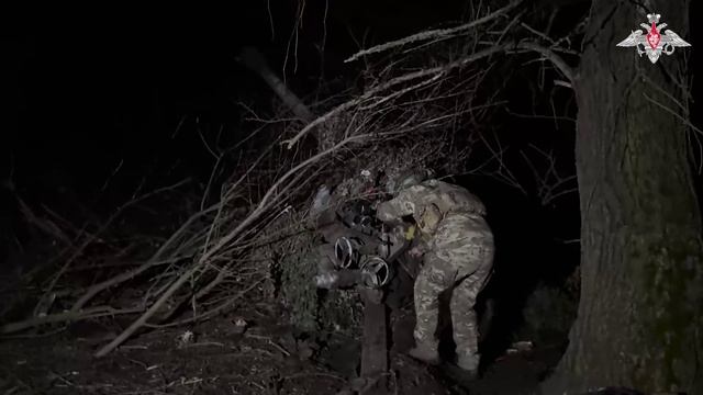 Боевая работа расчета 122-мм гаубицы Д-30 ВДВ
