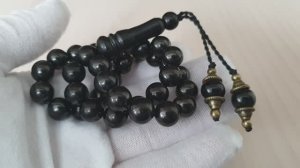 Мусульманские четки из гагата 10/33