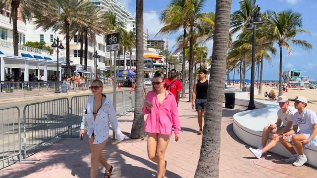 Fort Lauderdale Beach 4K - Spring Break 2024 - Miami 4K - Florida Walking Tour - 4K HDR Travel Vlog смотреть онлайн