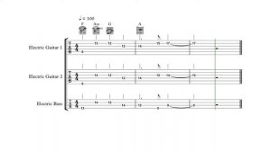 Contra (NES) - Title Screen - Guitars/Bass Tabs + Chords