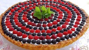 Тарт с малиной