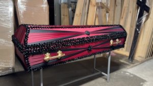 Гроб обитый тканью Бант