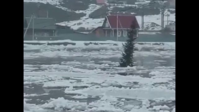 Ледоход на реке Инзер и притоках 17.3.2025 Белорецкий район. смотреть онлайн