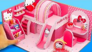 Делаем домик для кукол в стиле Hello Kitty своими руками