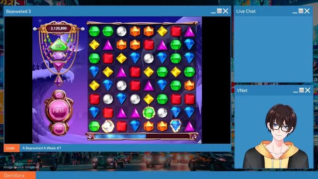 [Bejeweled 3] A Bejeweled A Week #7 #Damillora смотреть онлайн