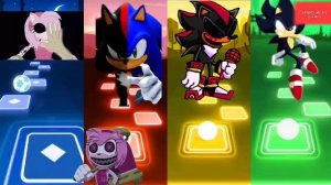 Amy Exe Vs Sonic Shadow Vs Shadow Exe FNF Vs Dark Sonic Tiles Hop 🎯😎