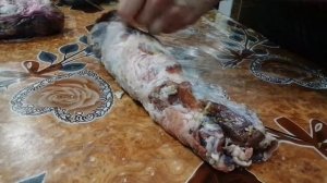 делаем рулет из пузовины..