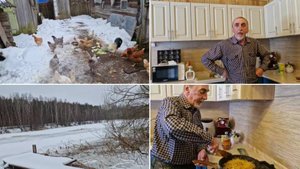 ВЕСЕЛЫЕ БУДНИ В ДЕРЕВНЕ. СЕГОДНЯ ЛЁШИК РУЛИТ НА КУХНЕ, ГОТОВИТ СВОИ ЛЮБИМЫЕ МАКАРОНЫ.