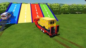 TRANSPORTING ALL AMBULANCE CARS WITH MAN TRUCKS TO GARAGE - Farming Simulator 22
