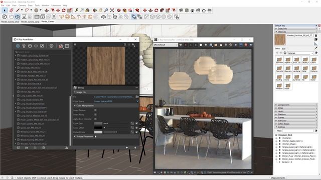 Nvidia AI Denoiser y V-Ray Denoiser en V-Ray Next para SketchUp смотреть онлайн