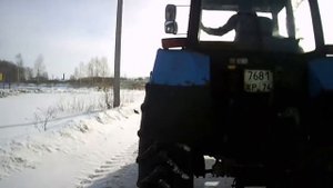 4 е марта! МТЗ 1221 и ПТС 12 перевозка кормов!