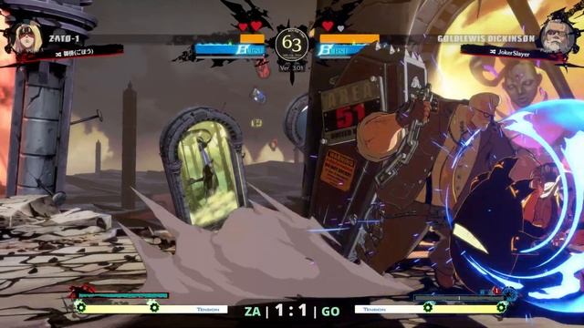 GGST ▰ Gobou (TOP Ranked Zato) vs JokerSlayer (High Level Goldlewis). High Level Gameplay