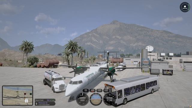 Playing Flight Simulator in OCRP! смотреть онлайн