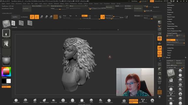 DemoHeadZbrush Challenge Stream смотреть онлайн