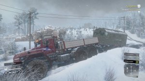 SnowRunner. Амур. Река Урска. Контракт "Гора работы"