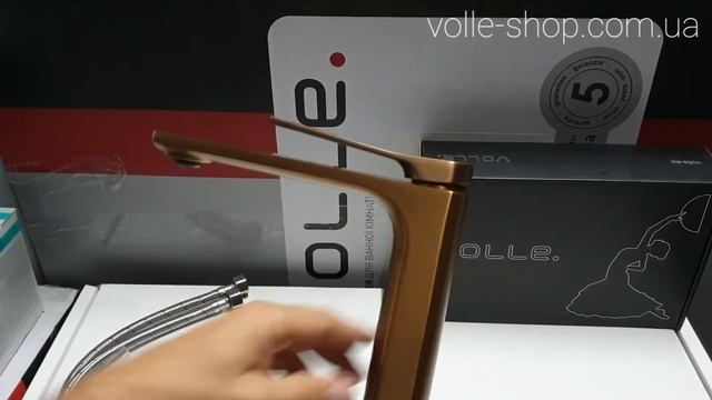 SOLO високий змішувач для умивальника бронза Volle 1510.011321 смотреть онлайн