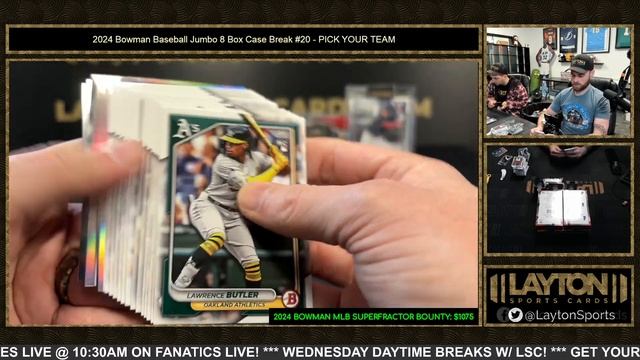 NICE CASE! 2024 Bowman Baseball Jumbo 8 Box Case Break #21 смотреть онлайн