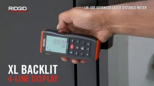 Лазерная рулетка дальномер 36813 RIDGID micro LM-400 измерение расстояния площади объёма Инстумент
