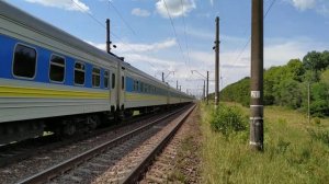 ЧС8-009 ИС 749 Ивано-Франковск-Киев летит по перегону Могиляны-Кривин