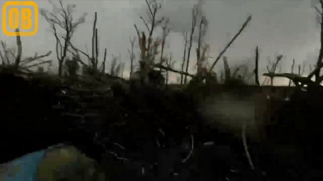 Украинские нацисты попадают под минометный обстрел Российских войск