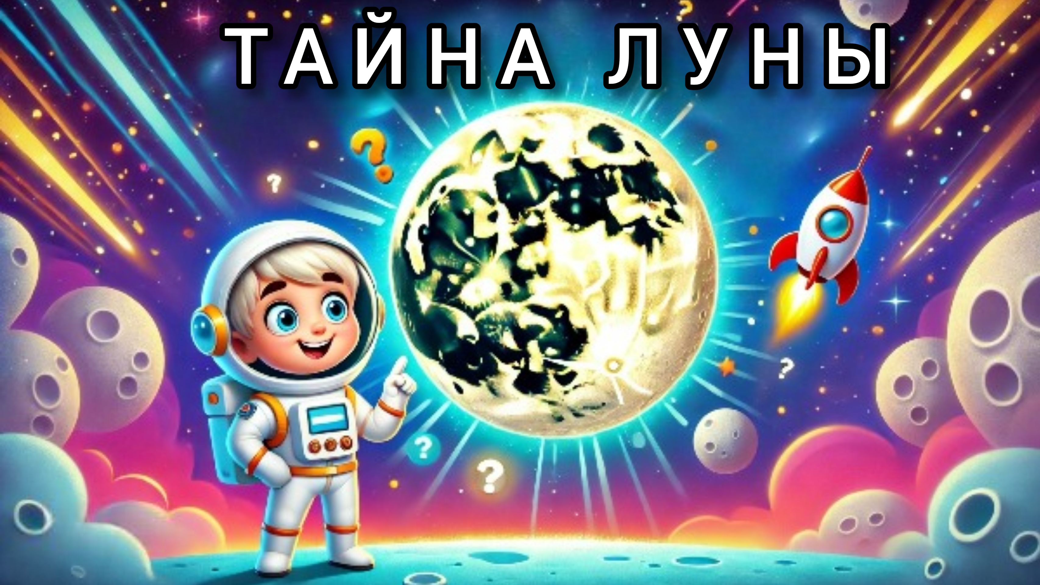ТАЙНА ЛУНЫ!Что Скрывает Луна? Интересно Детям. Познавательная История.