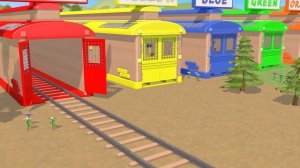 Zeichentrickfilme für Kinder — Farben lernen auf deutsch — PacMan — German for kids — Olly der Zug