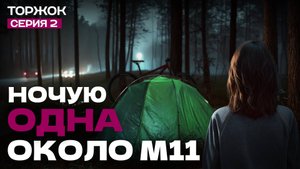 Одна ночую в палатке в лесу под дождем у трассы М11. Велопоход Тверь – Торжок 🌲🌧