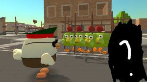 Играю в чикен ган с новым участником команды!!! "устроили зомби апокалипсис!?"