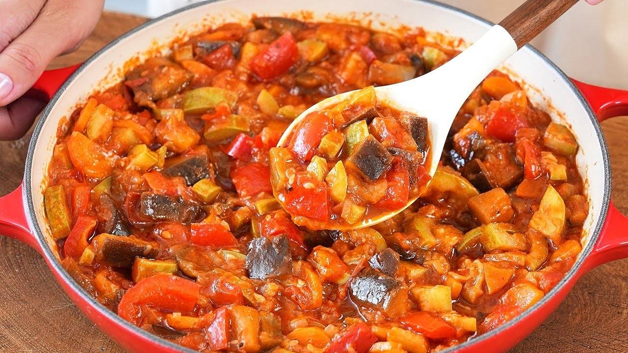 Овощное рагу из Кабачков и Баклажанов. Вкусное ОВОЩНОЕ РАГУ из доступных овощей. Просто и быстро.