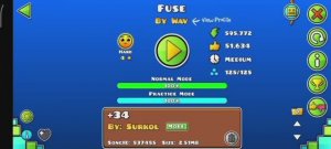 Играю в гд. Уровень " Fuse " часть 1