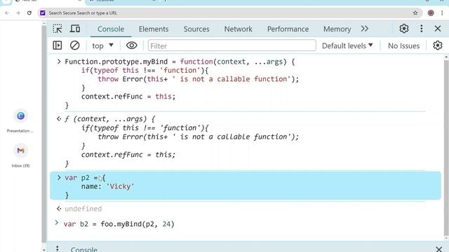 Polyfill of bind() method in Hindi | JavaScript Interview Questions #javascript #reactjs