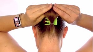 Идея красивой прически с крабиком на короткие волосы⭐️ two minutes hairstyles with claw clip