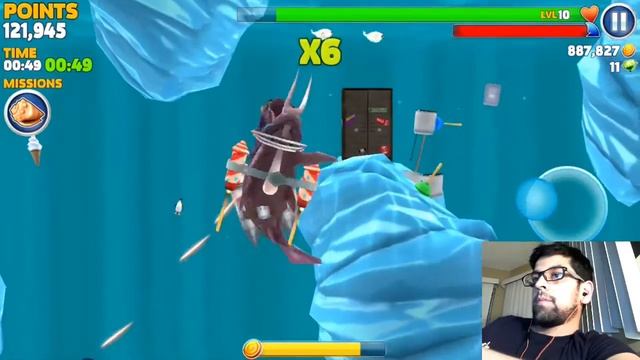 DEFEATING GIANT CRAB - Hungry Shark Evolution смотреть онлайн