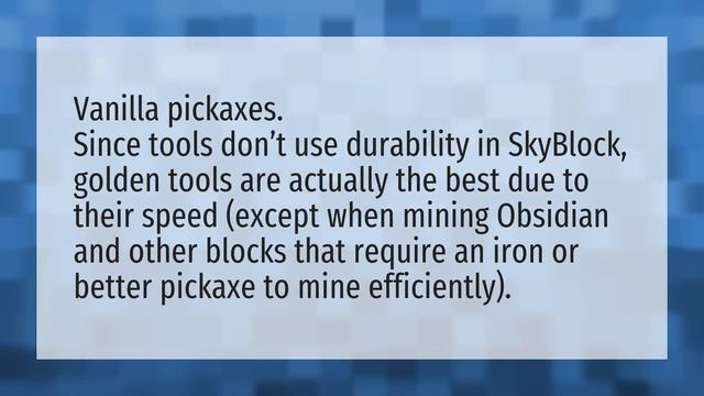 What is the best pickaxe in skyblock? смотреть онлайн