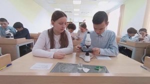 Мастер-класс в центре "Точка роста" по биологии в 7 классе