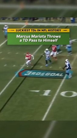 LUCKIEST TOUCHDOWNS in NFL History: Marcus Mariota Throws a TD Pass to himself