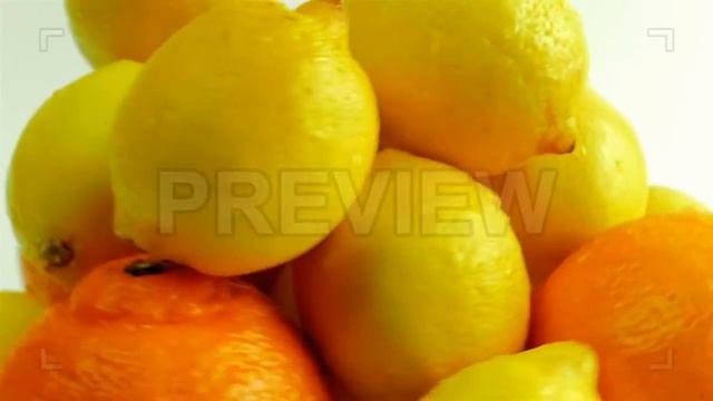 Citrus Fruits Rotating Stock Video смотреть онлайн