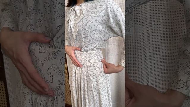 Vintage Spring Vibes Pussy-Bow Dress