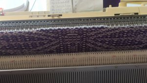 ЛЕНИВЫЙ ЖАККАРД НА МАШИНЕ. ПЛЕД.